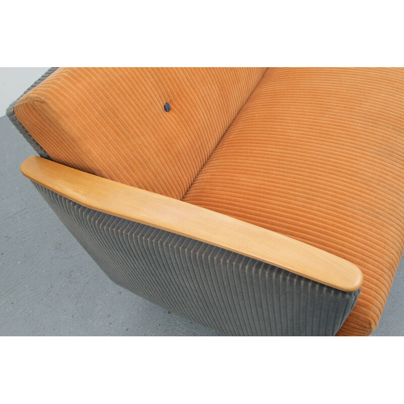 Daybed sofa in fabric - 1950s