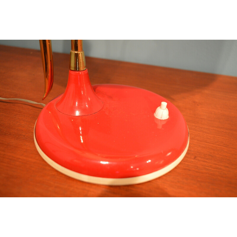 Italian lamp in brass and lacquered metal - 1960s
