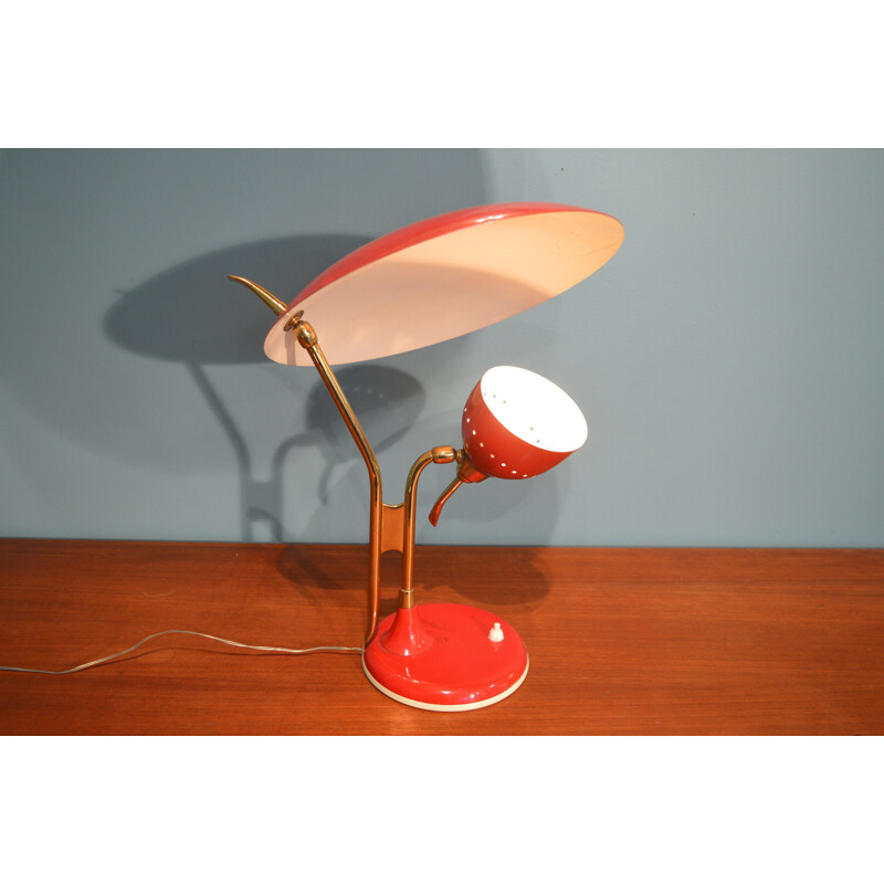 Lampe italienne vintage en métal - 1960