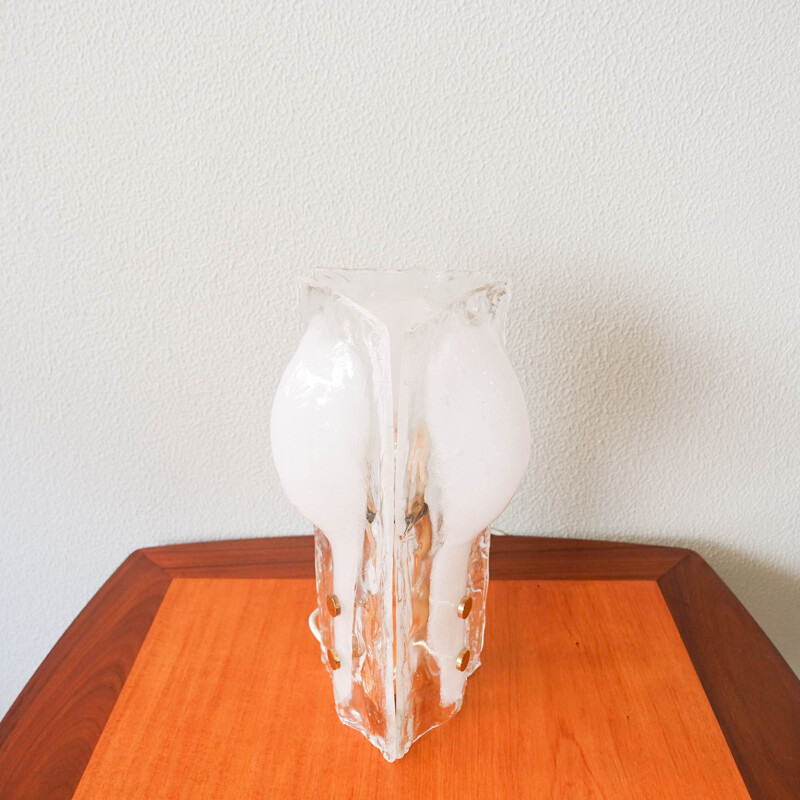 Vintage Melting glass table lamp by J. T. Kalmar for Kalmar Franken Kg, Austria 1960s