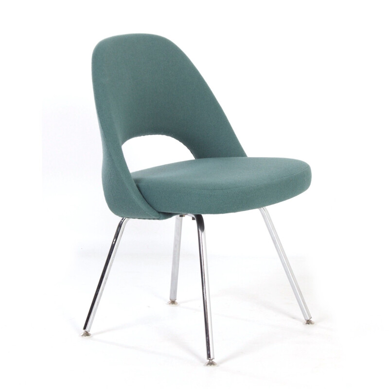 Vintage green dining chair by Eero Saarinen for Knoll, 2000s