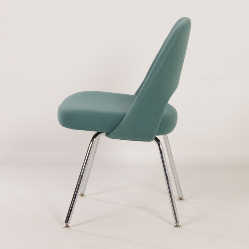 Vintage green dining chair by Eero Saarinen for Knoll, 2000s