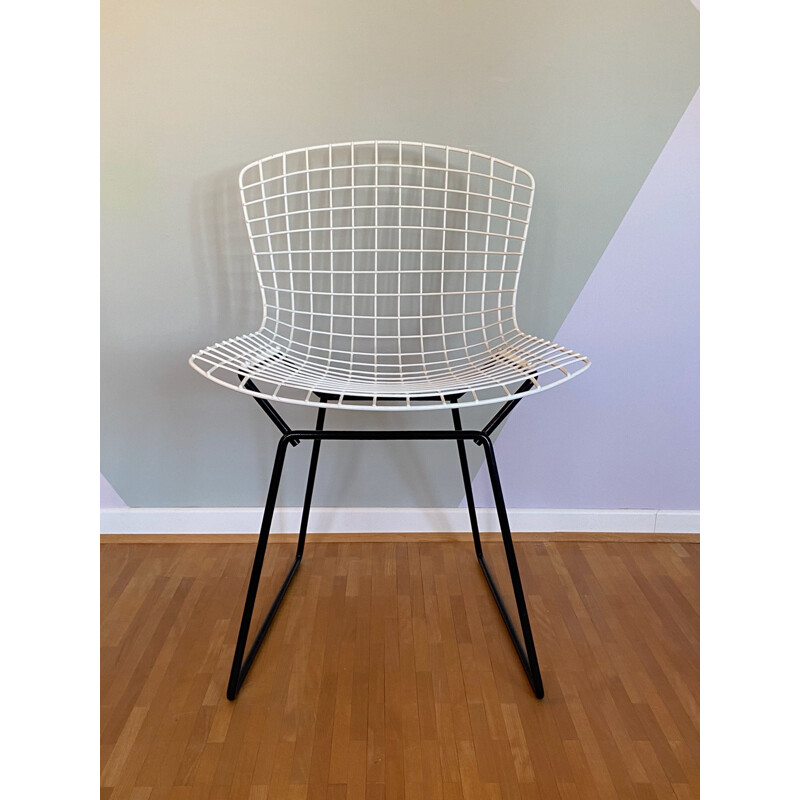 Vintage wire dining chair 420 by Harry Bertoia for Knoll international, 1952