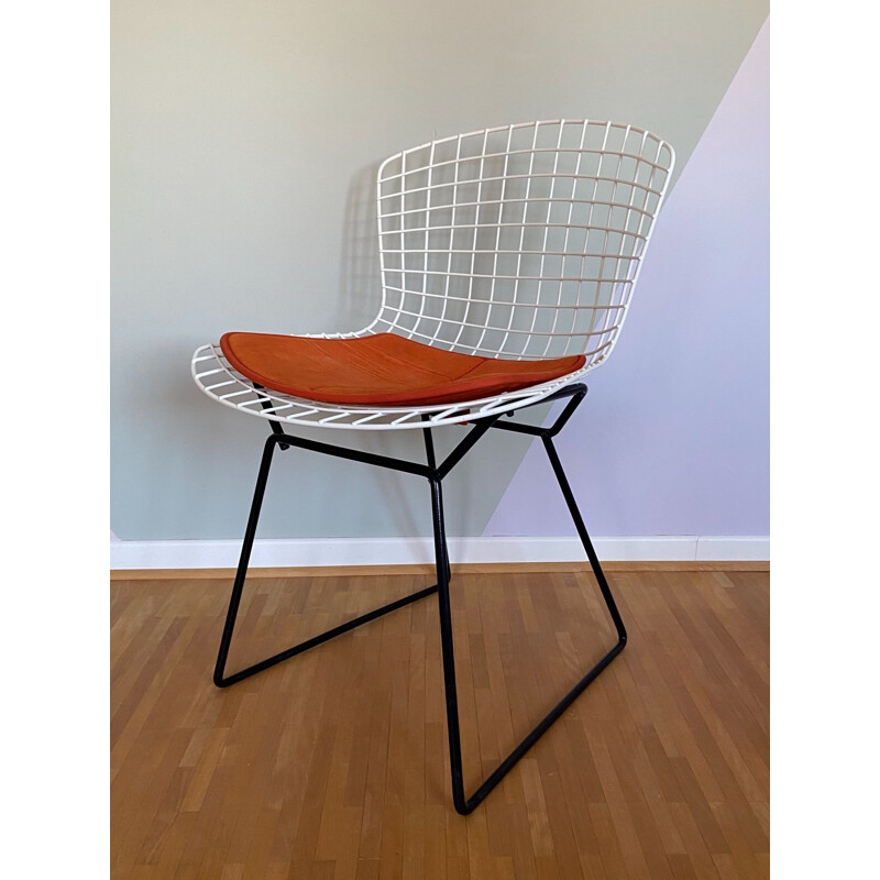 Vintage wire dining chair 420 by Harry Bertoia for Knoll international, 1952
