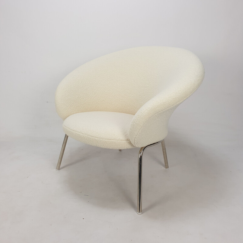 Paar vintage stalen fauteuils "F570" van Pierre Paulin voor Artifort, 1960