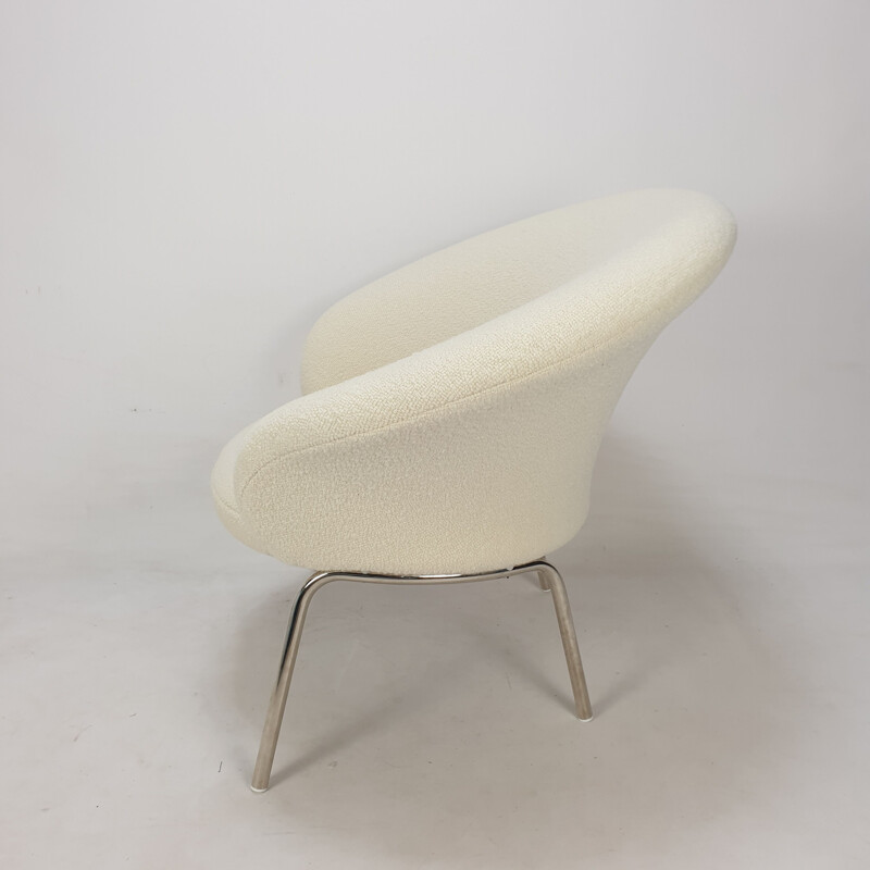 Paar vintage stalen fauteuils "F570" van Pierre Paulin voor Artifort, 1960