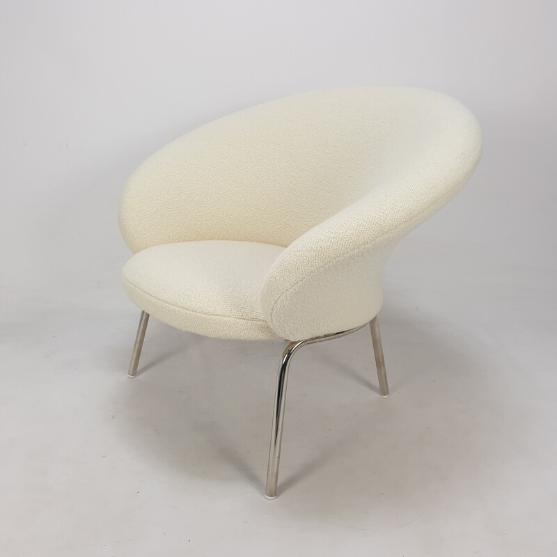 Paar vintage stalen fauteuils "F570" van Pierre Paulin voor Artifort, 1960