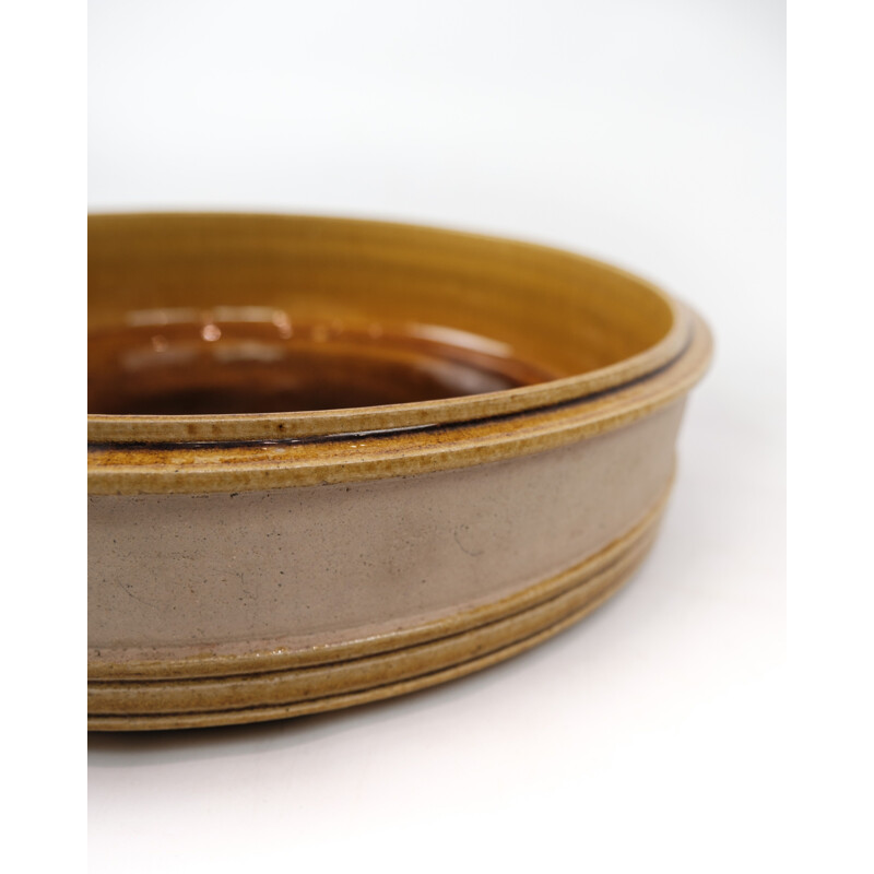 Vintage ceramic bowl by Herman Kähler, Denmark 1960