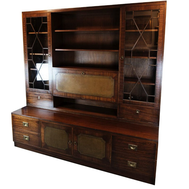 Vintage display cabinet in mahogany, 1930s