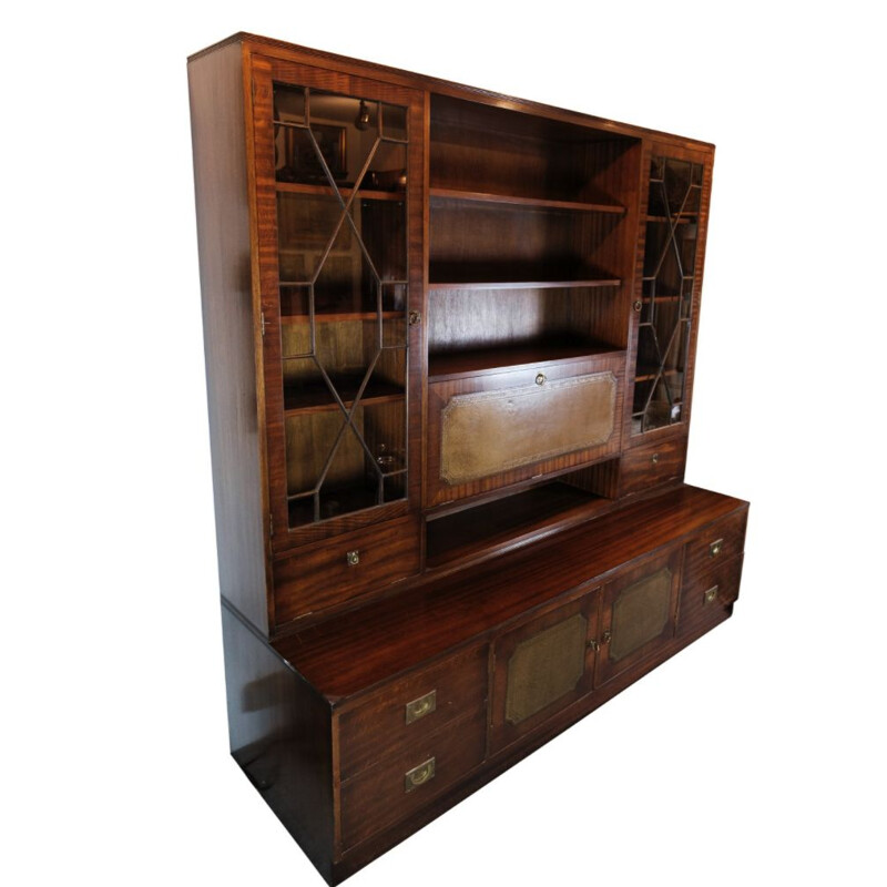 Vintage display cabinet in mahogany, 1930s