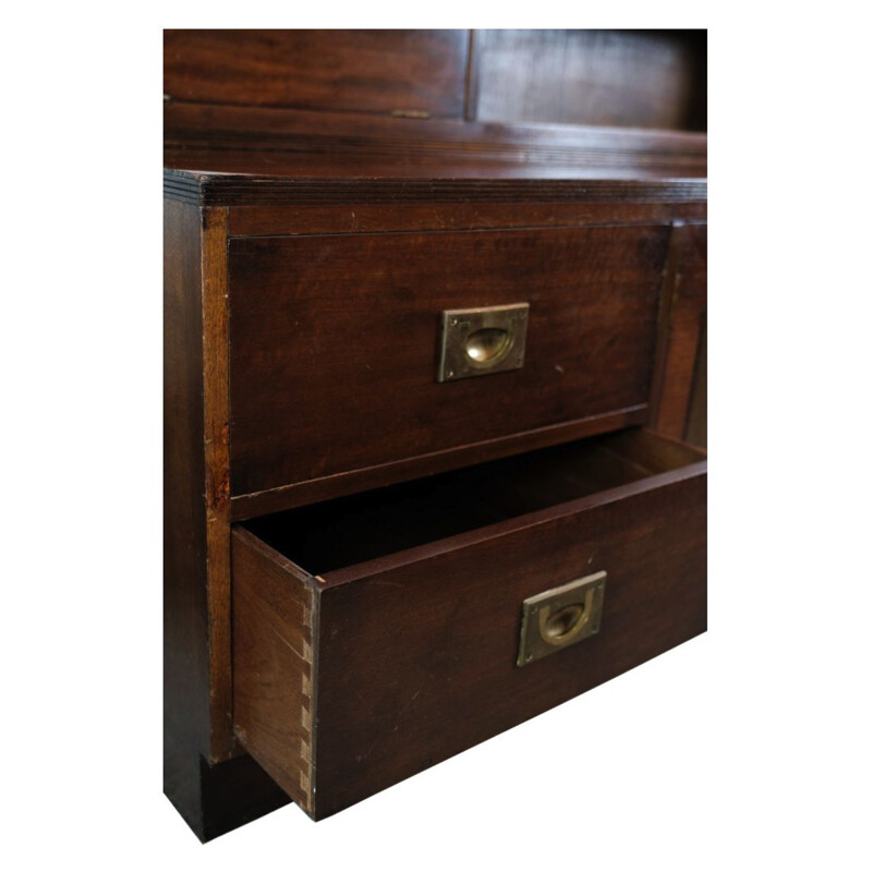 Vintage display cabinet in mahogany, 1930s