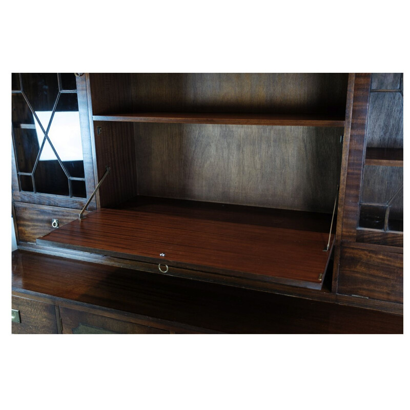 Vintage display cabinet in mahogany, 1930s