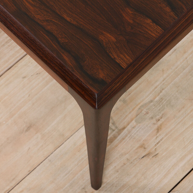 Mesa de café Vintage Rosewood de Johannes Andersen para Cfc Silkeborg, Daneamark 1960