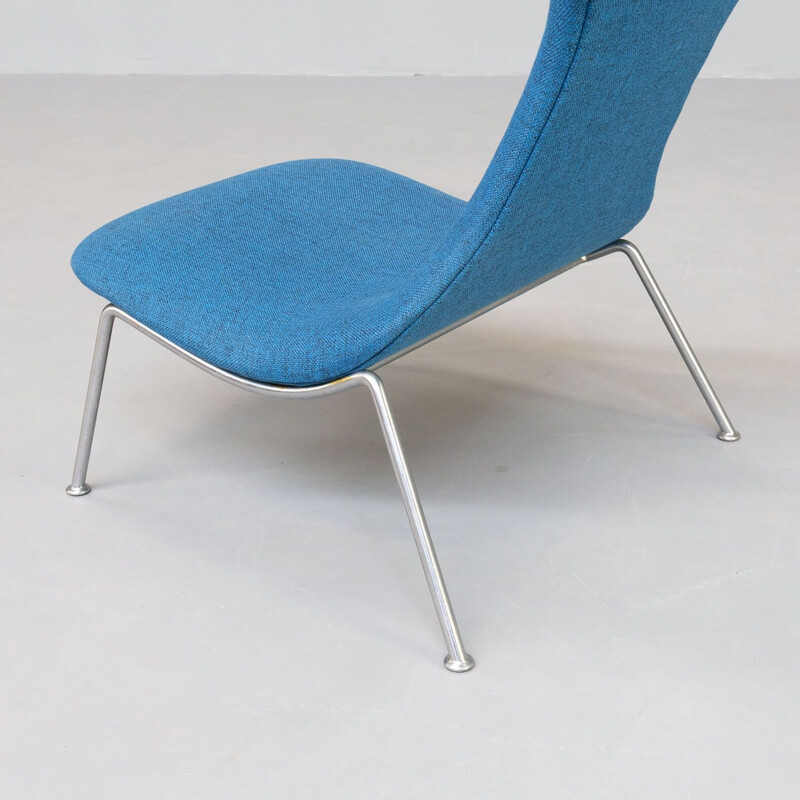 Vintage armchair upholstered in fabric by Theo Ruth for Artifort, The Netherlands 1950