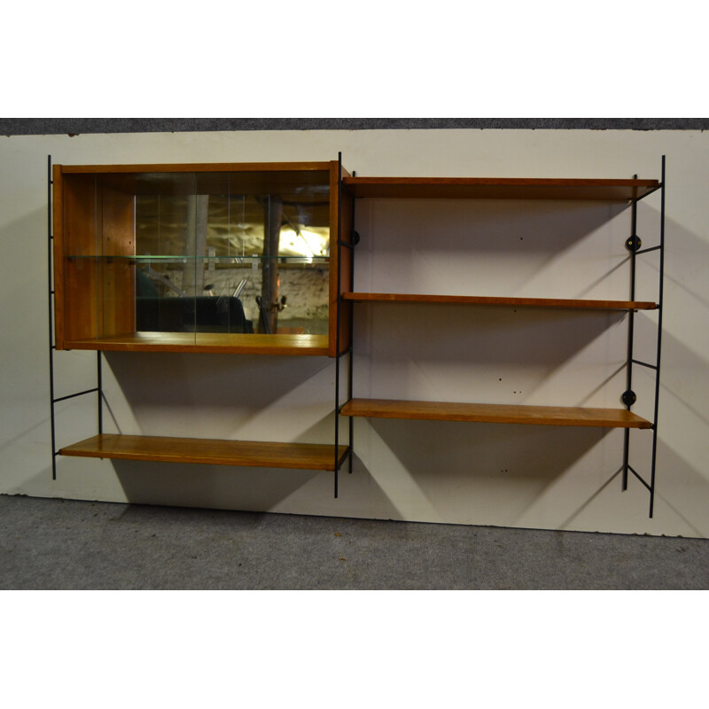 String bookcase with caisson - 1960s
