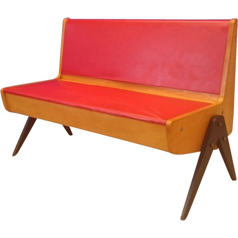 Mid century Eka Mobel bench with trunk - 1950s