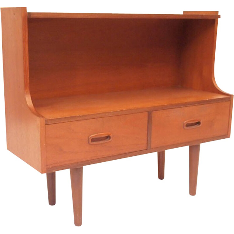 Mid century storage cabinet in teak with drawers - 1950s