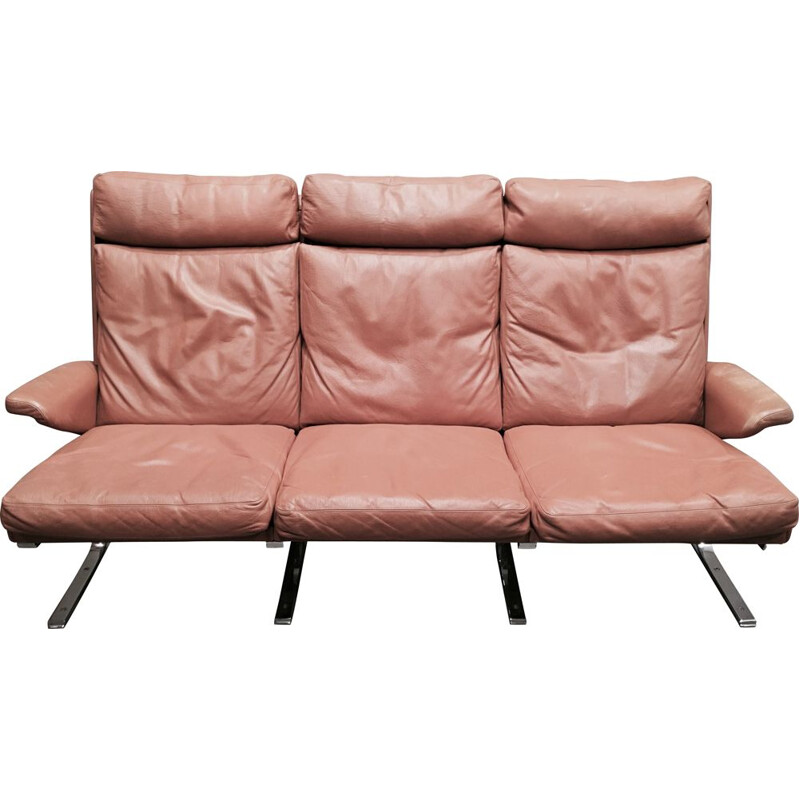 Vintage leather sofa by Reinhold Adolf for Cor, 1960