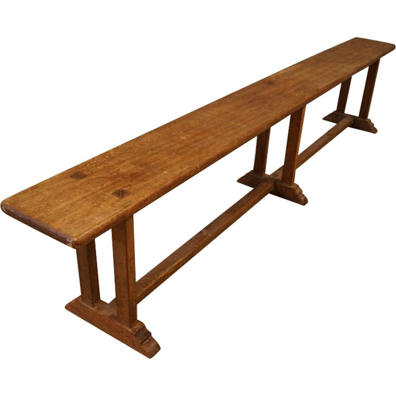 Very large in oak bench - 1950s