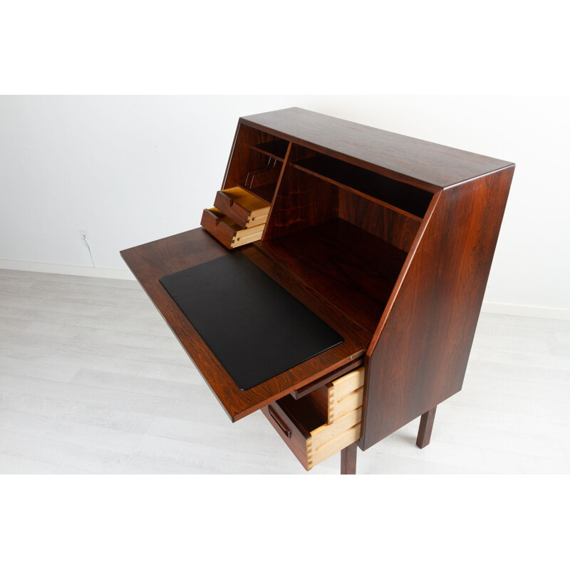 Danish vintage secretary in rosewood by Arne Wahl Iversen for Vinde Møbelfabrik, 1960s