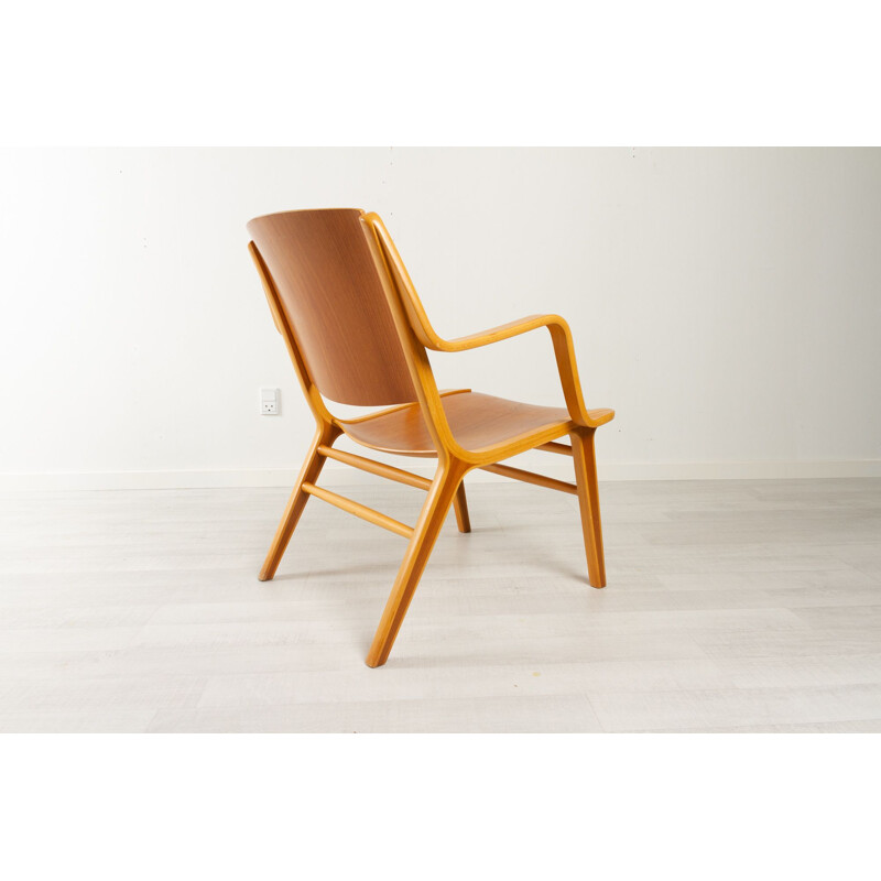 Danish vintage Axe armchair by Hvidt & Mølgaard for Fritz Hansen, 1960s