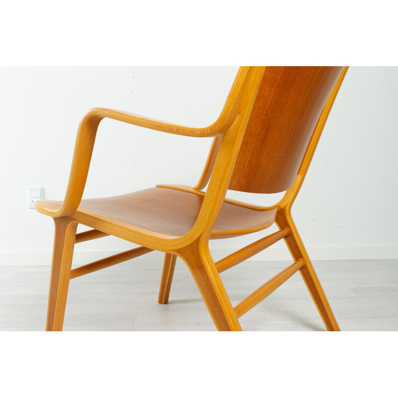 Danish vintage Axe armchair by Hvidt & Mølgaard for Fritz Hansen, 1960s