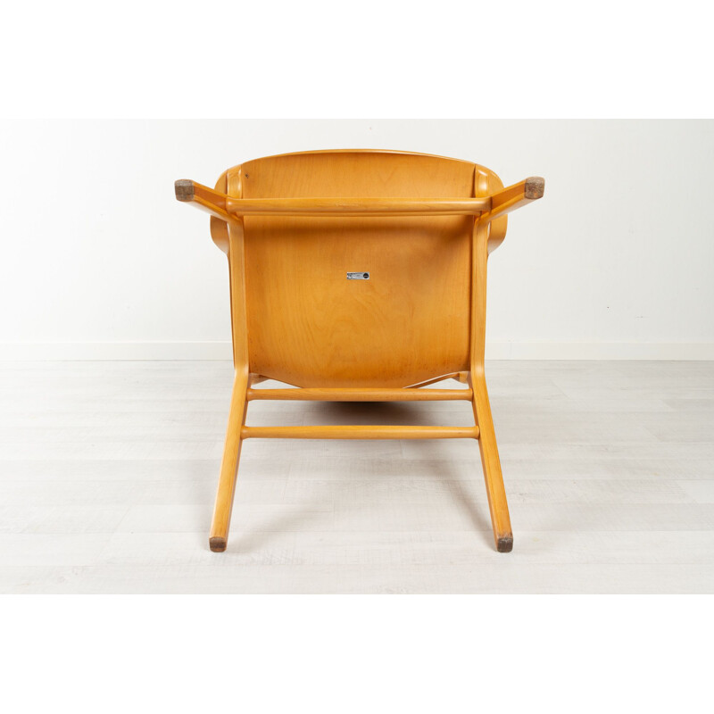 Danish vintage Axe armchair by Hvidt & Mølgaard for Fritz Hansen, 1960s