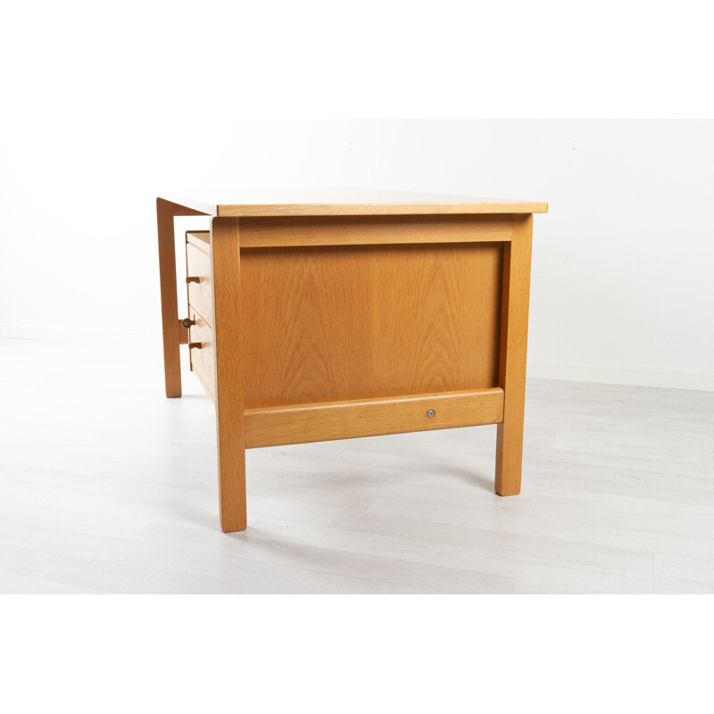 Escritorio vintage de roble "Ge 125" de Hans J. Wegner para Getama, Dinamarca 1970