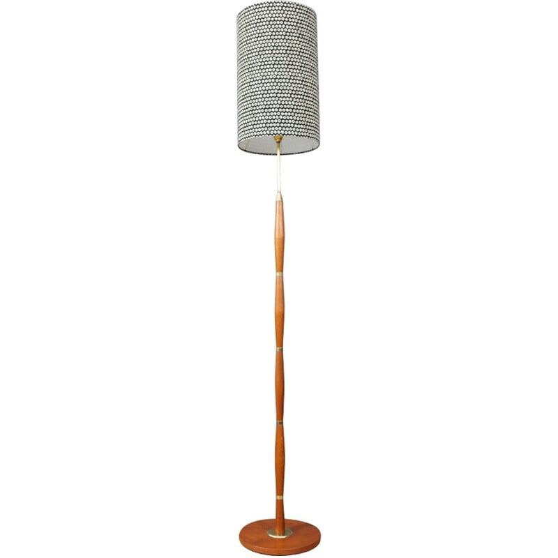 Danish floor lamp in solid teak - 1960s