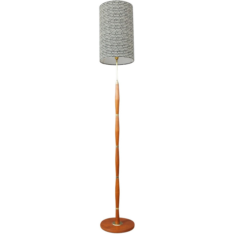 Danish floor lamp in solid teak - 1960s