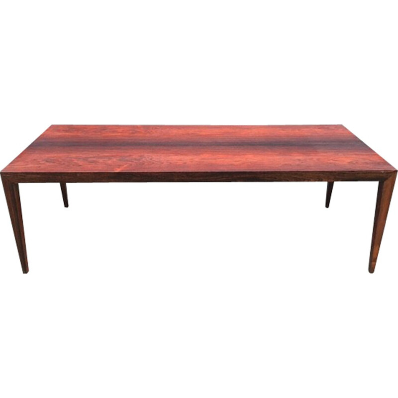 Rectangular rosewood coffee table - 1950