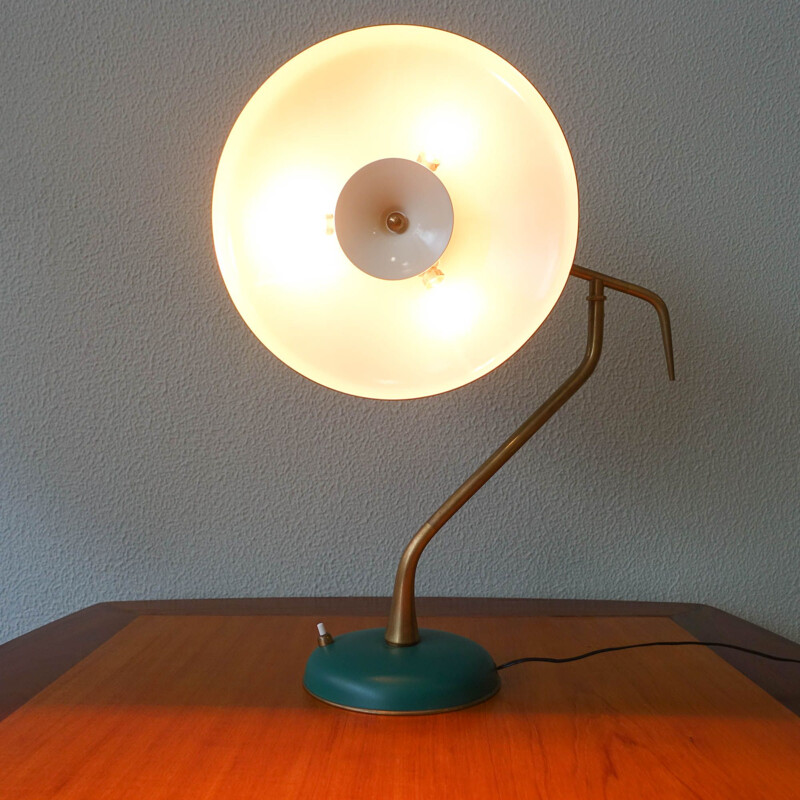 Lampe à poser vintage par Oscar Torlasco pour Lumi Milano, Italie 1950