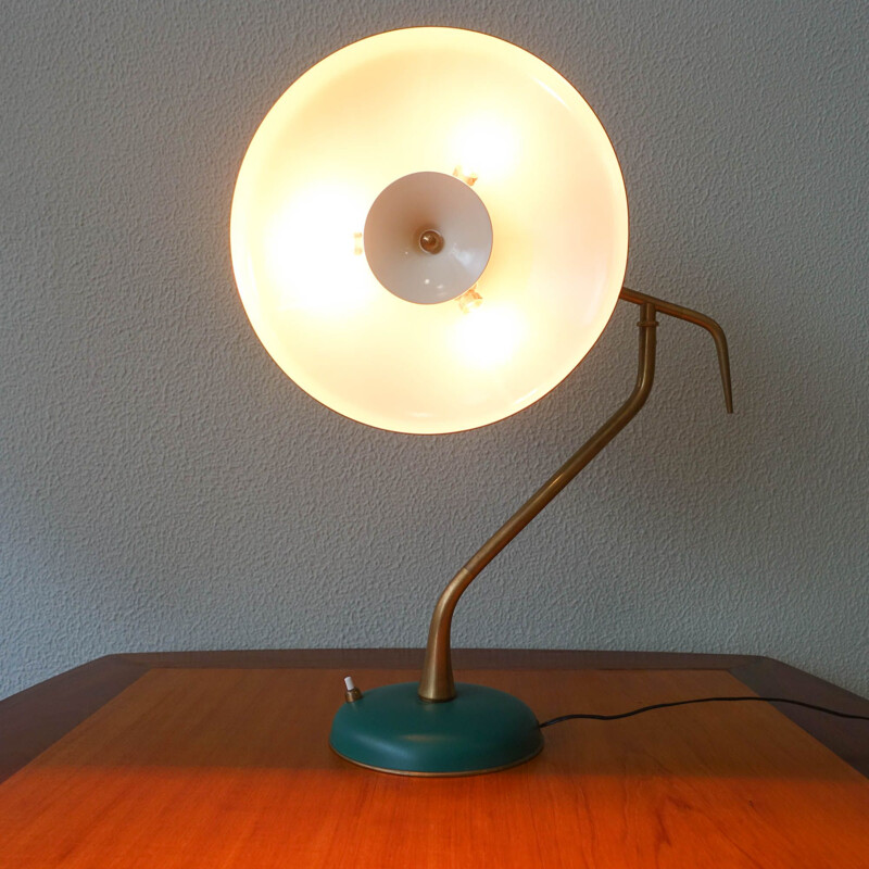 Vintage Tischlampe von Oscar Torlasco für Lumi Milano, Italien 1950