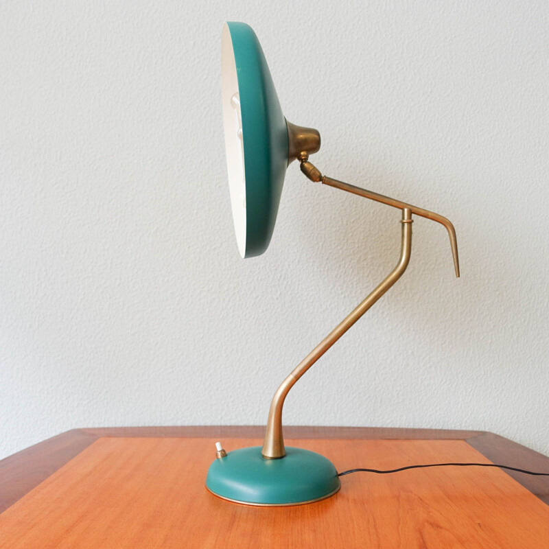 Vintage tafellamp van Oscar Torlasco voor Lumi Milano, Italië 1950