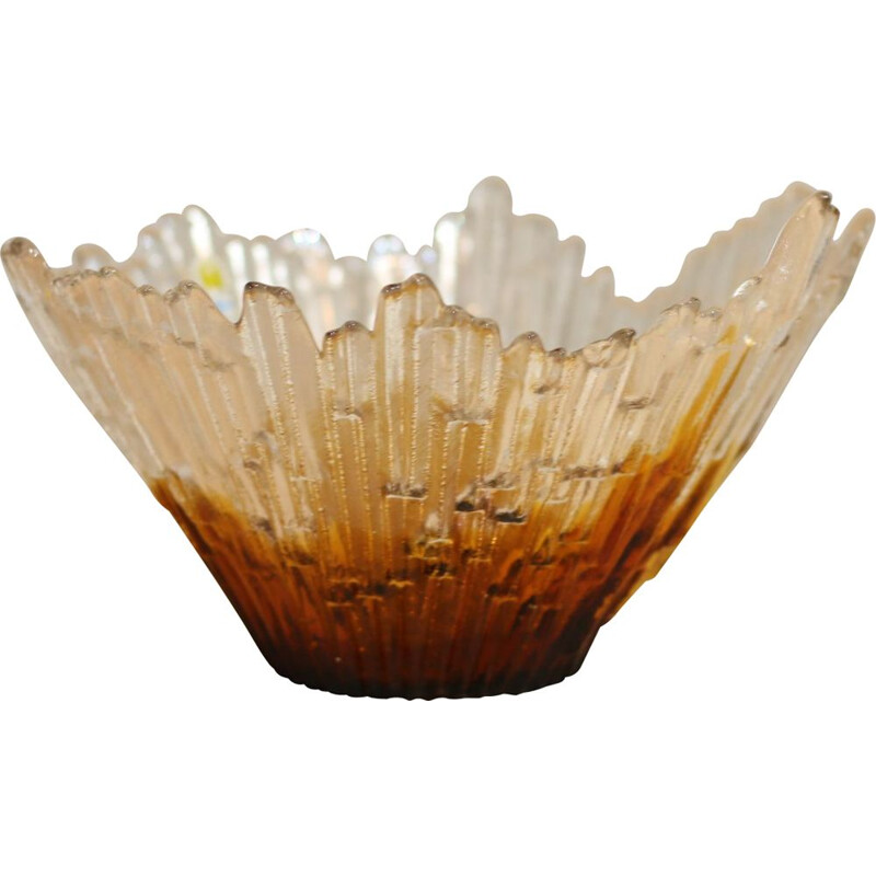 Glass vintage bowl by Tauno Wirkkala, Finland