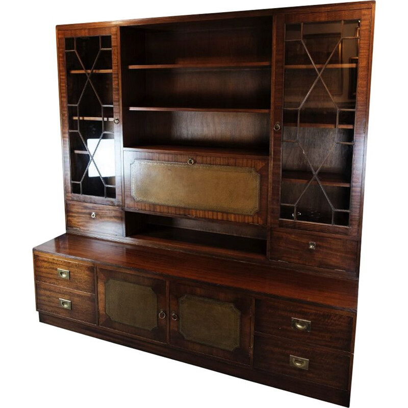 Vintage display cabinet in mahogany, 1930s