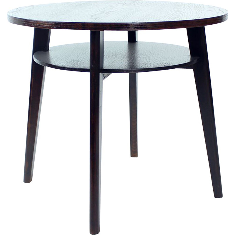 Table basse vintage ronde - bois