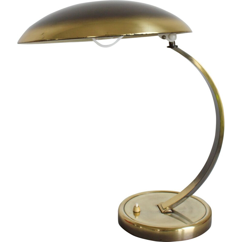 Vintage Idell 6751 brass desk lamp Bauhaus by Christian Dell for Kaiser
