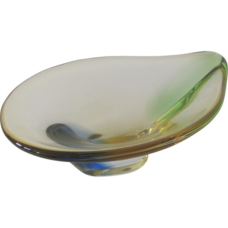 Vintage Metalurgic glass bowl, 1960s