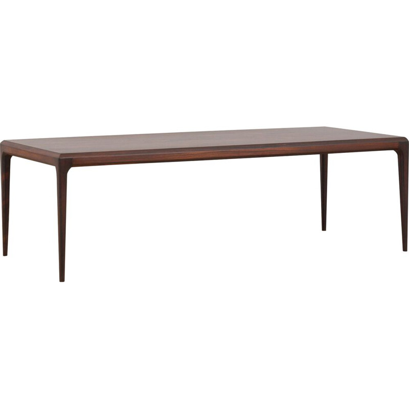 Mesa de café Vintage Rosewood de Johannes Andersen para Cfc Silkeborg, Daneamark 1960