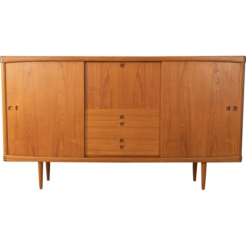 Credenza vintage in teak di H.W. Klein per Bramin, Danimarca 1960