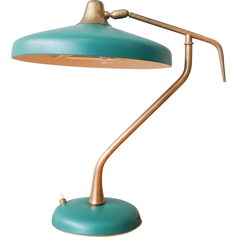 Vintage Tischlampe von Oscar Torlasco für Lumi Milano, Italien 1950