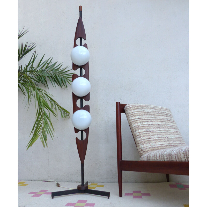 Reggiani floorlamp in teak - 1960s