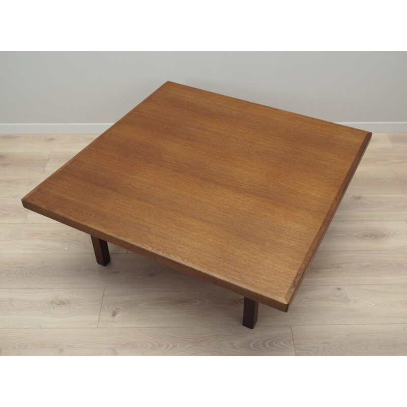 Vintage eiken bank van Hans J. Wegner voor Getama, Denemarken 1960