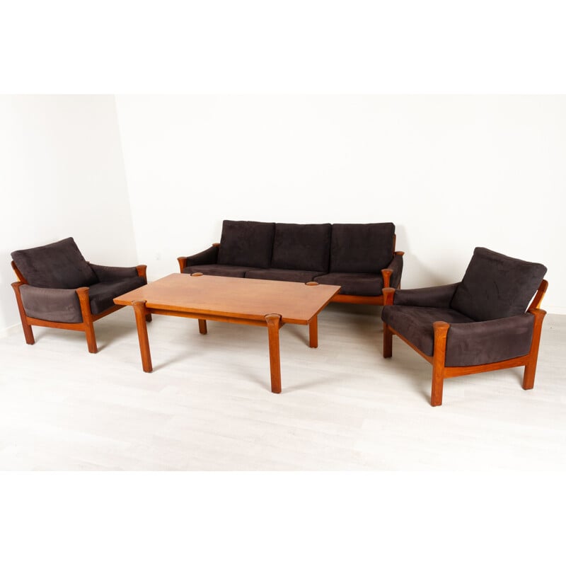 Teak vintage living room set by Arne Vodder for Cado, 1970s