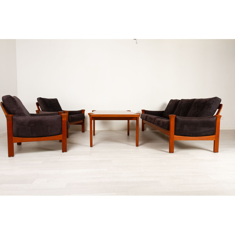 Teak vintage living room set by Arne Vodder for Cado, 1970s