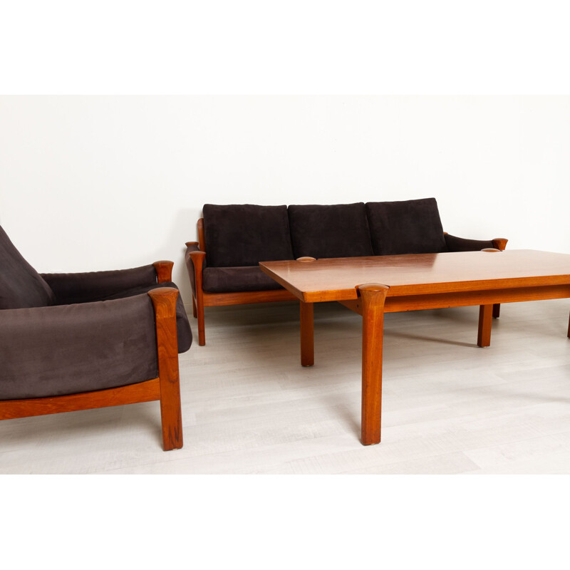 Teak vintage living room set by Arne Vodder for Cado, 1970s