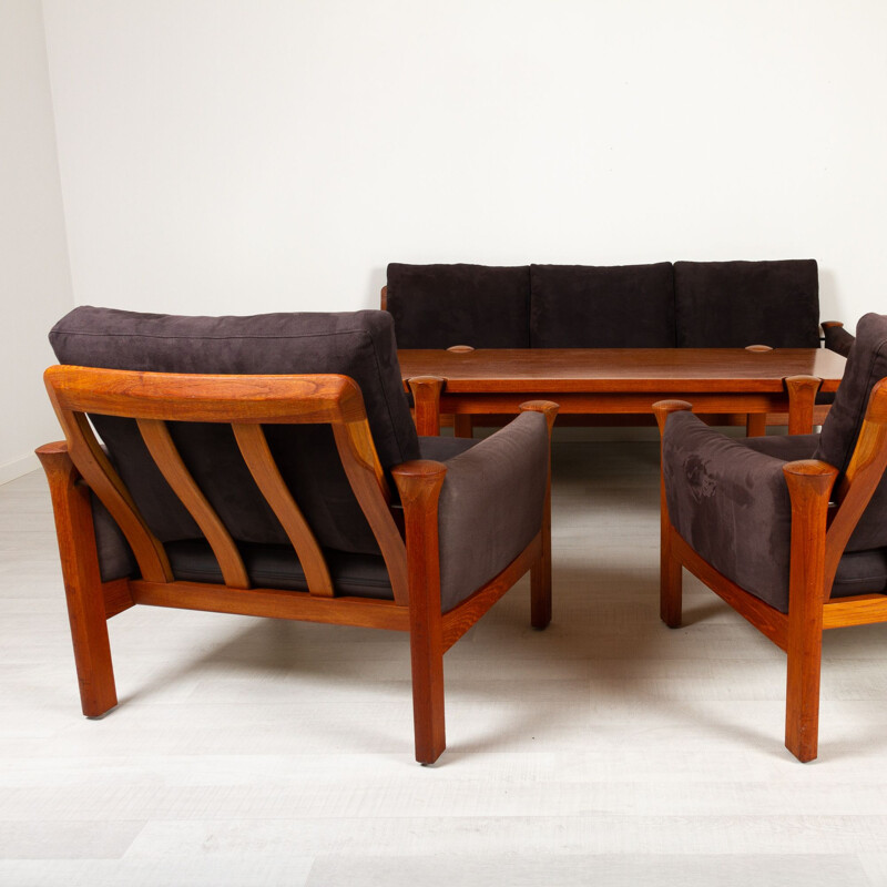 Teak vintage living room set by Arne Vodder for Cado, 1970s