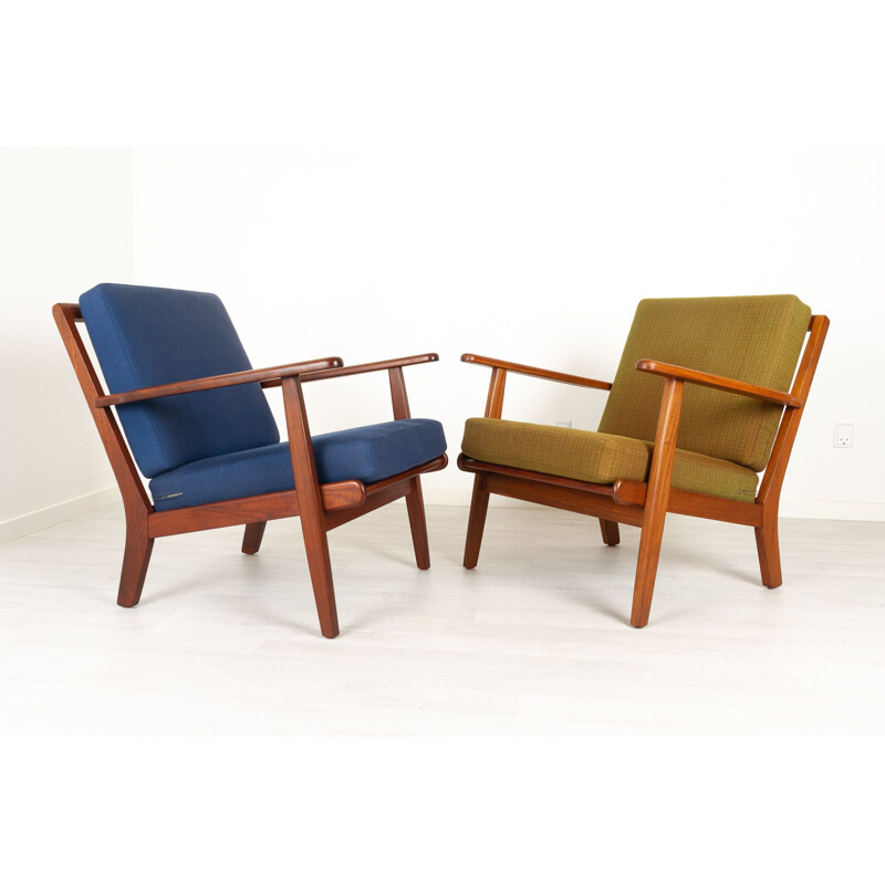 Pair of vintage teak armchairs "GE-88" by Aage Pedersen for Getama, Denmark 1960