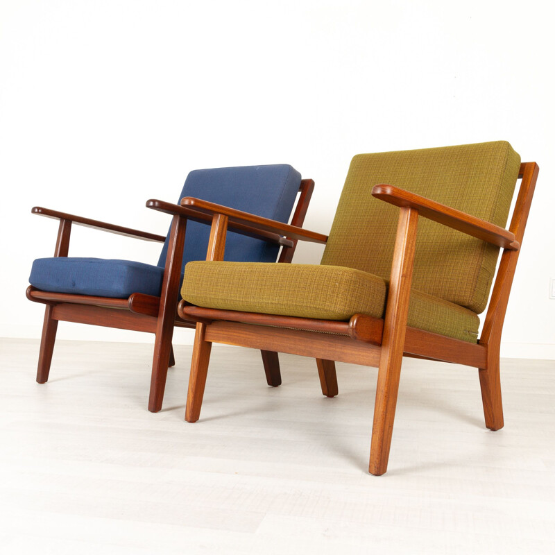 Pair of vintage teak armchairs "GE-88" by Aage Pedersen for Getama, Denmark 1960